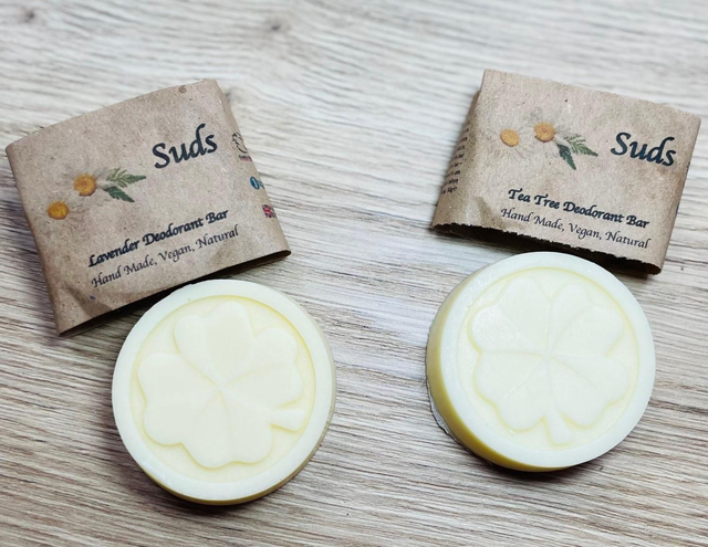 Solid Deodorant Bar (Tea Tree, Lavender or Citrus Burst)