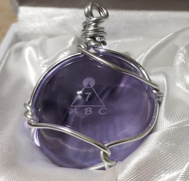 ABC Bol 4cm Ingekapseld als hanger