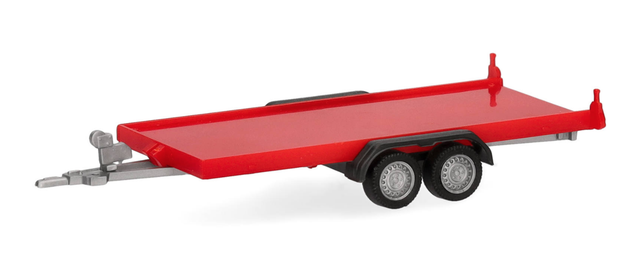 PKW-Transportanhänger 2achs, rot Herpa 1:87