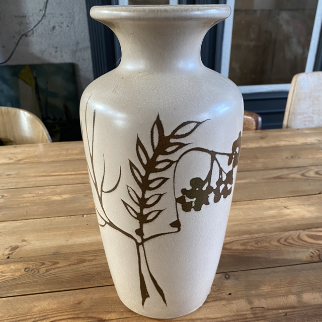 Vase beige et marron WG