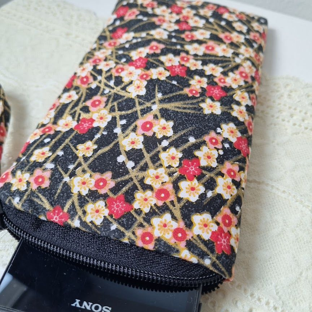 Etui zippé pour smartphone "Haru" rouge