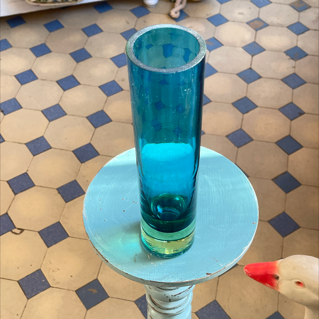 Vase Türkis/  grün  H: 26 cm 