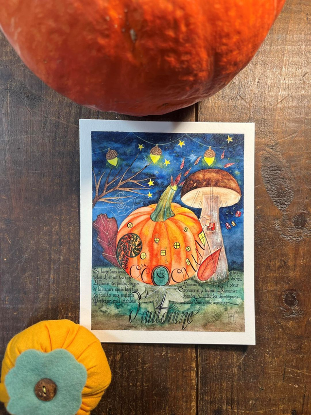 Carte Cocooning d'automne