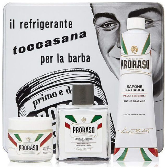 Proraso Σετ Περιποίησης για Γένια Toscana με Pre-shave Cream 100ml, Shaving Cream 150ml &amp; After Shave Balm 100ml 8004395003600