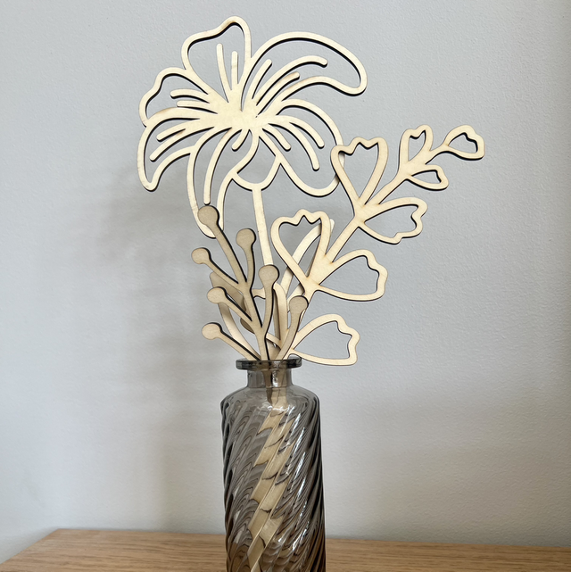 Petite Fleur en bois 