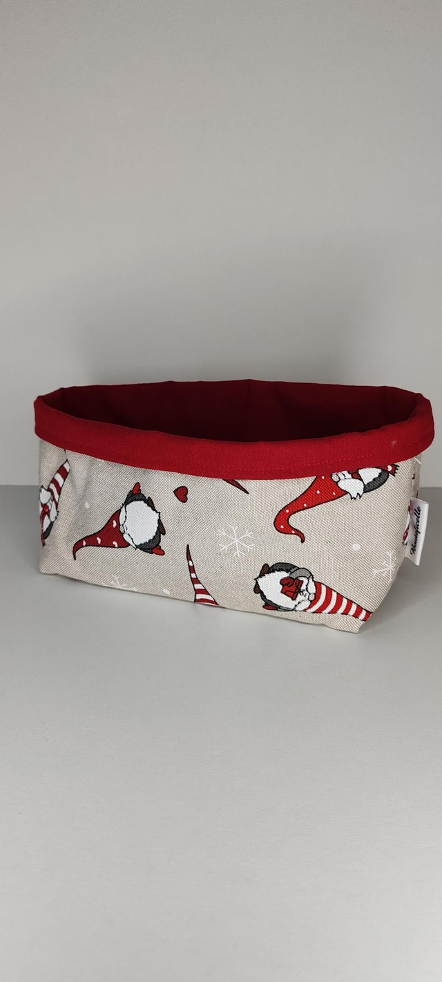 Bannette à pain lutin lin rouge