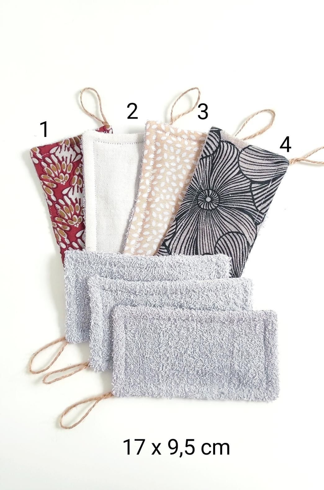 Éponge lavable 100% coton 