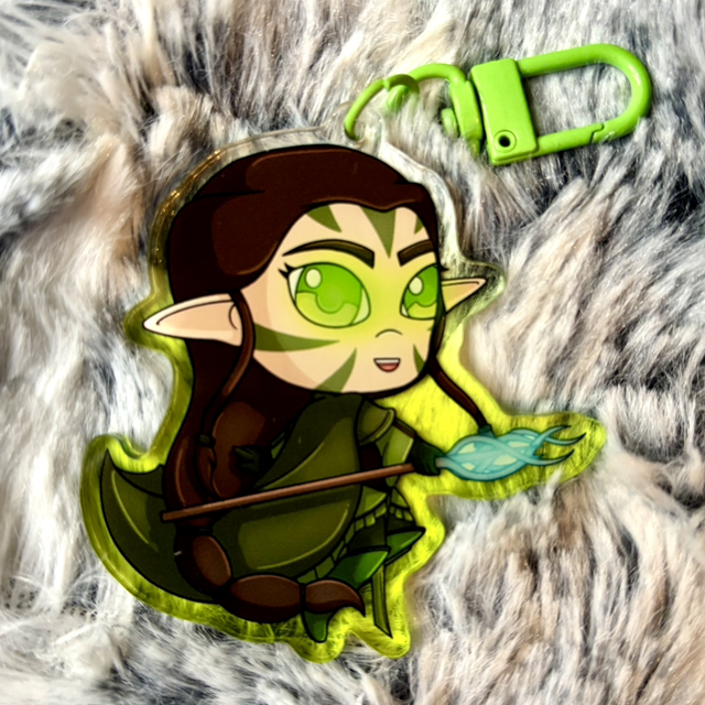 Nissa Magic The Gathering Keychain