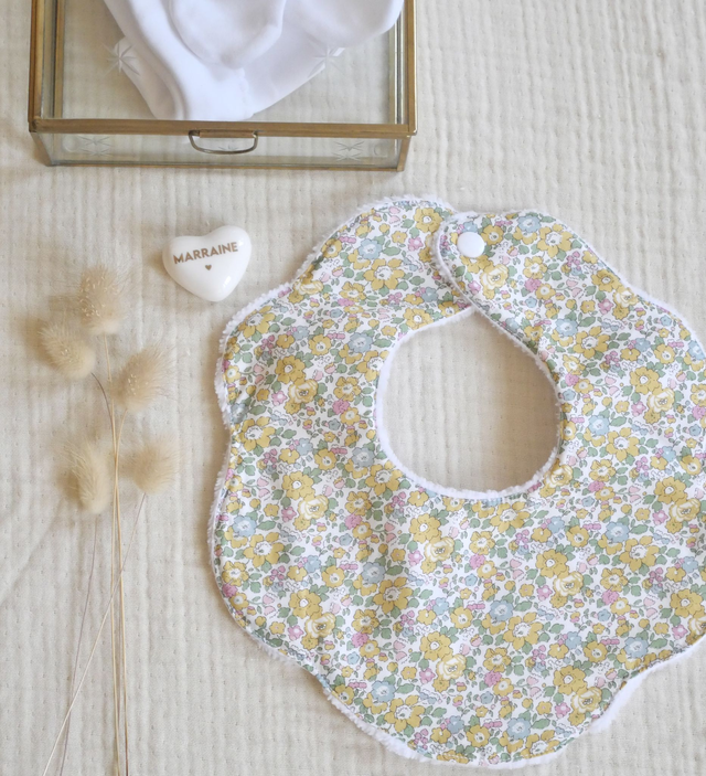 Bavoir Fleur - Collection Liberty