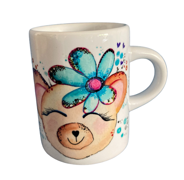 Keramiktasse "Teddybärin"