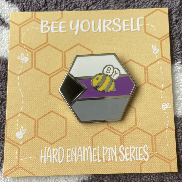 DemiSexual Bee Yourself Pin