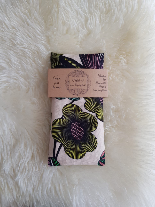 22 - Coussin pour les yeux - Douceur fleurie