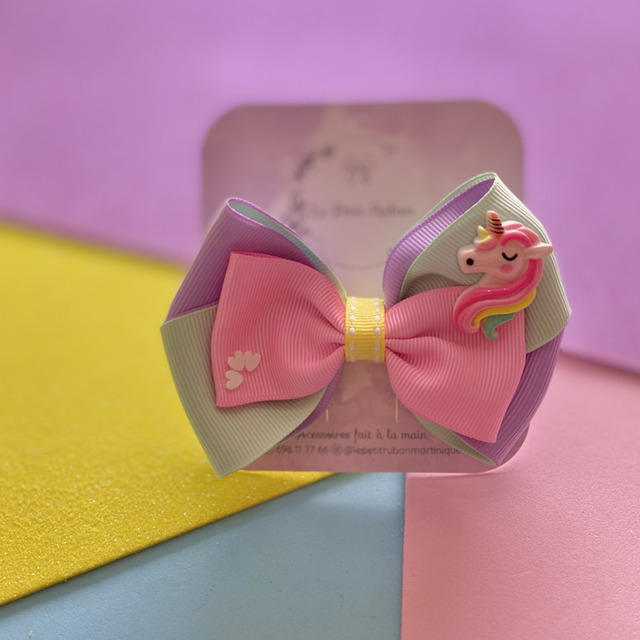 Barrette multicolore licorne 🦄