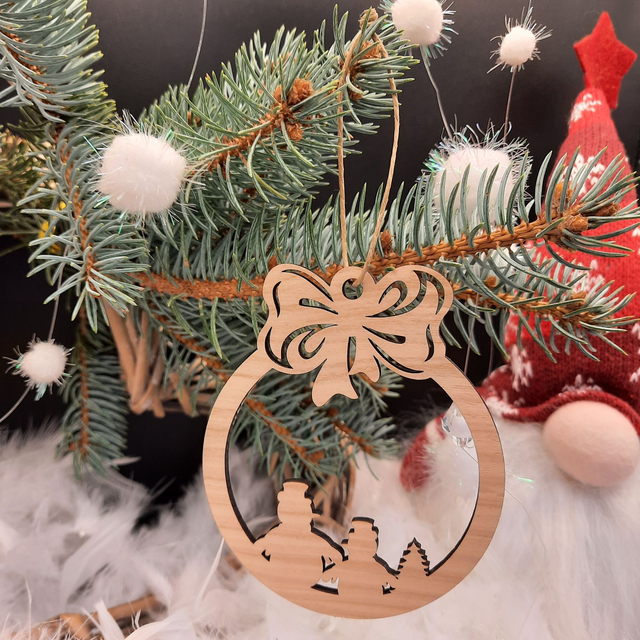 Boule de Noël en Frêne massif - Modèle 29