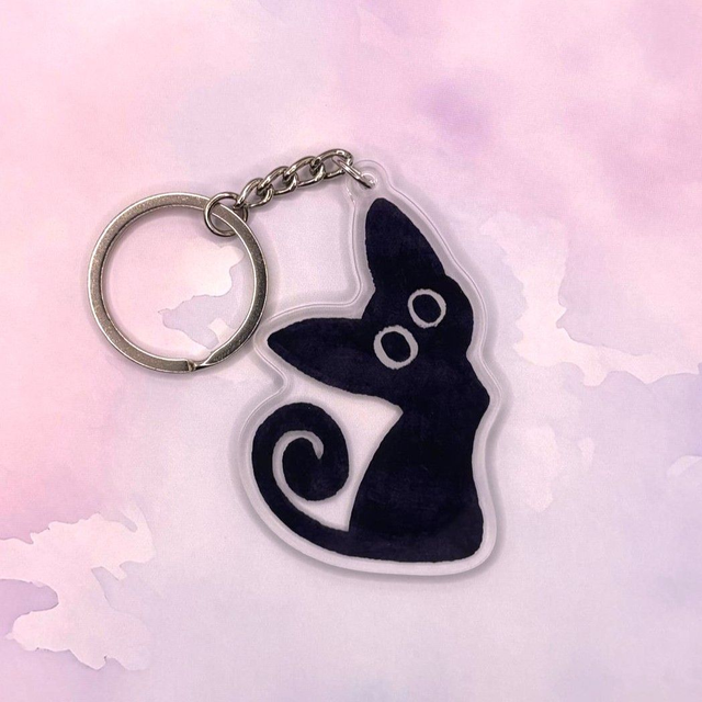 Eddie the Cat Keychain