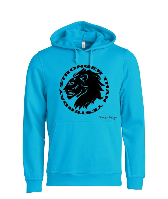 Stronger than yesterday -huppari, sininen