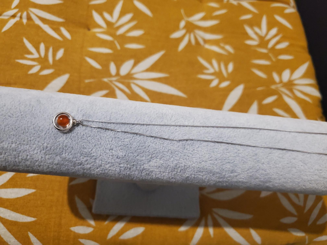 Collier perle Cornaline 