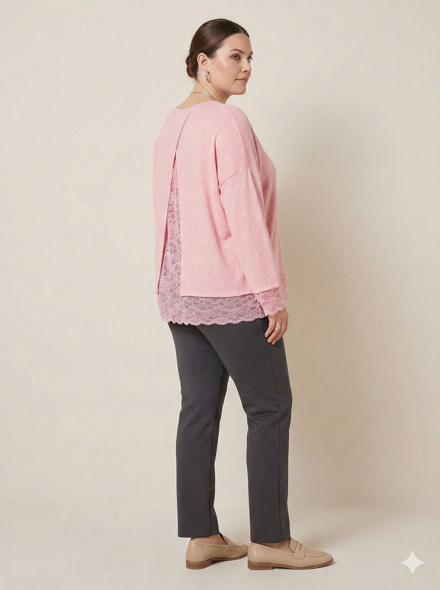 Tunique dos dentelles