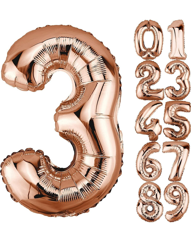 DekoRex Folienballon Rosegold 82cm