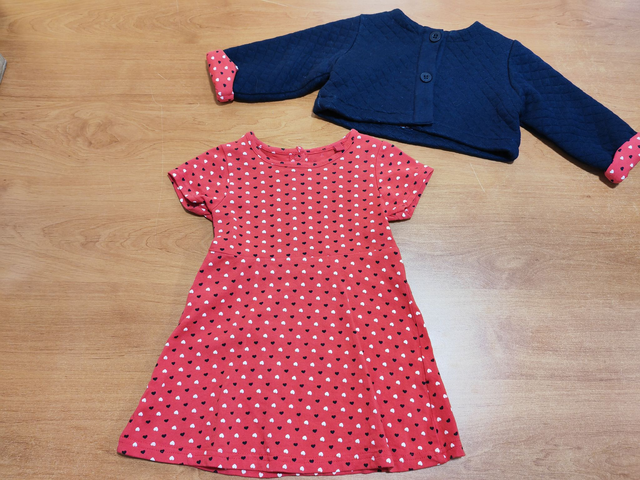 Ensemble robe + gilet 12 mois