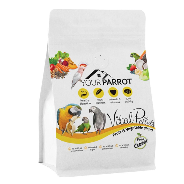 Your Parrot Vital Pellets Fruit and Vegetable Blend Complete Parrot Food 3kg

