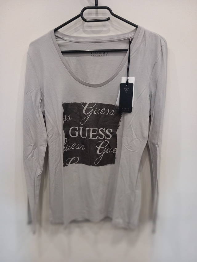 Tee-shirt GUESS ML FM gris Taille L
