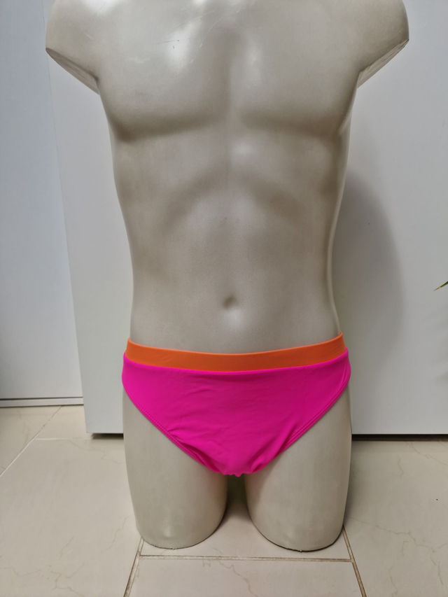 Maillot De Bain Fluo Rose Orange Jaune Taille L Homme