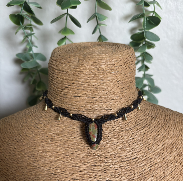 Collier unique - UNAKITE