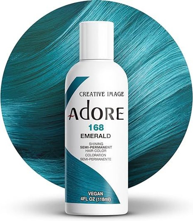 Adore Shining Semi-Permanent Hair Colour 118 ml (168 Emerald)