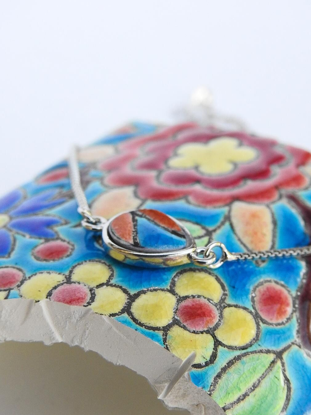 Bracelet simple - faience - Emaux de Longwy no.5