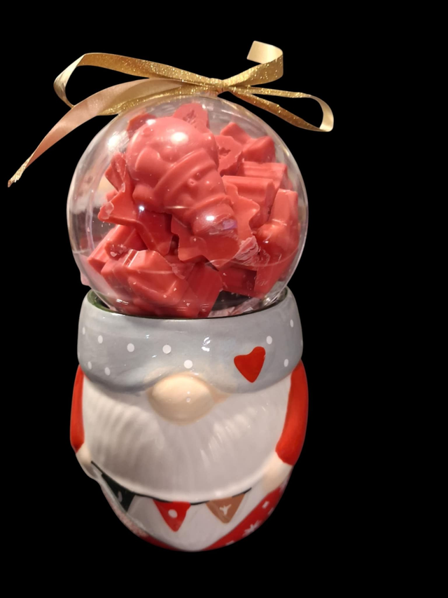 Brûle-Parfum Lutin avec Boule de Noël et Fondants Parfumés