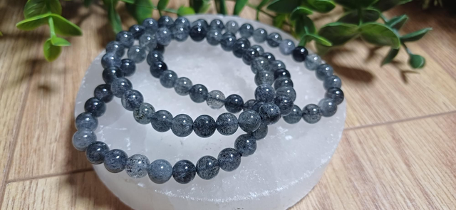 Black Tourmaline in Quartz 6mm