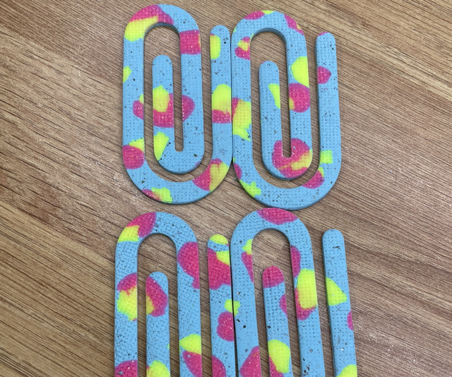 Jazzy paper clip bookmark