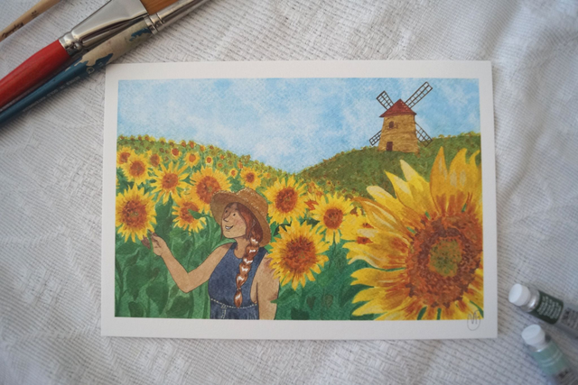 Affiche On dirait le sud- A4 ; A5 et A6 - Impression d'art - Illustration Aquarelle