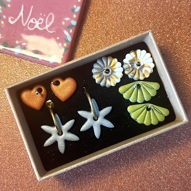 Coffret de boucles d’oreilles - Édition Noël 