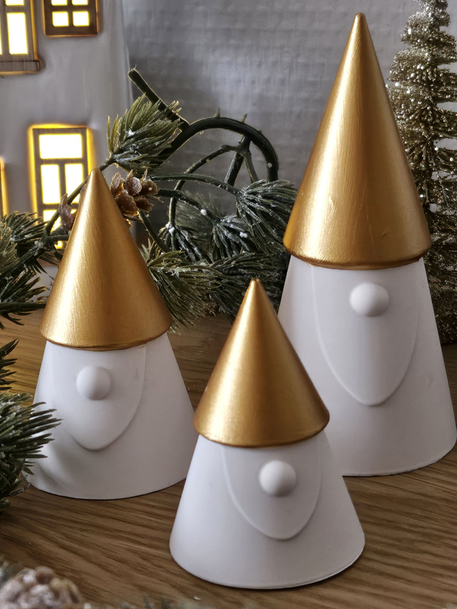 Le trio de minis pères Noël