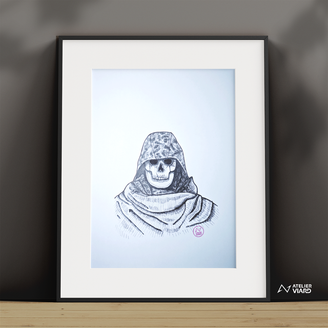 Mask COD - Dessin original (pièce unique)