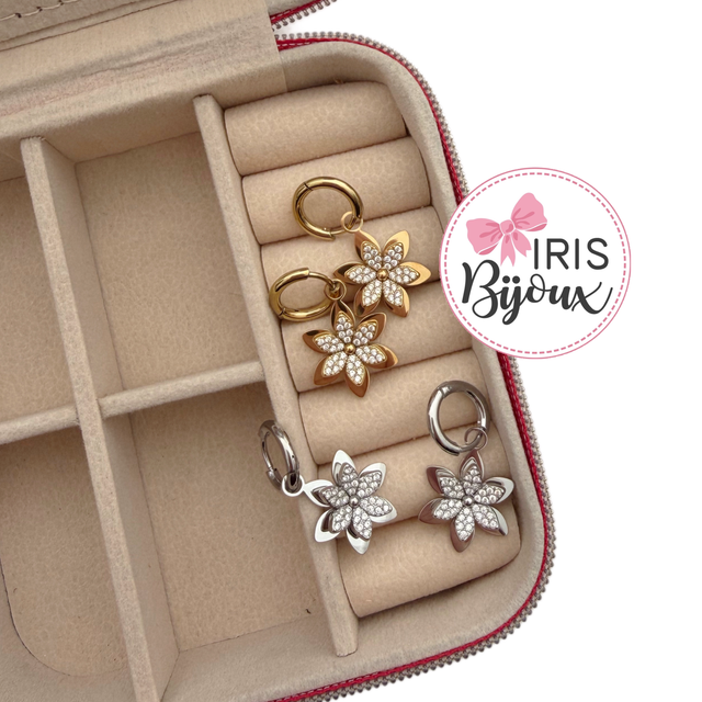 Orecchini flower pendenti 