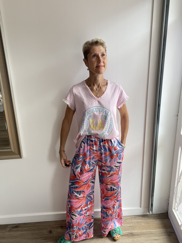 Pantalon fleuri