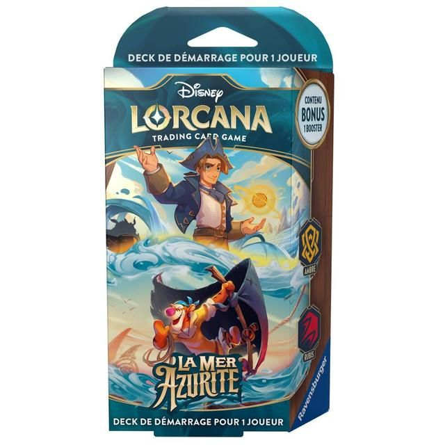 Lorcana Deck De Démarrage La Mer Azurite - Jim Hawkins Et Tigrou