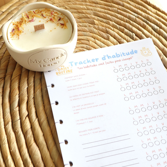 Recharge 50 Trackers d'Habitudes + Recharge bougie (en option)