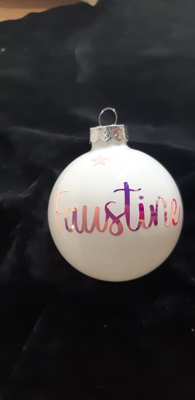 Boule de Noël personnalisée