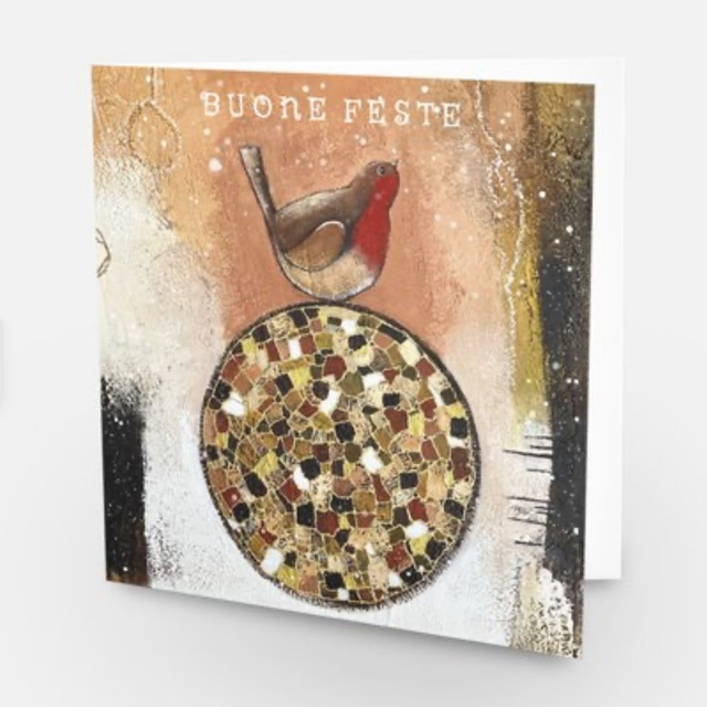 Cartolina doppia di Natale Fermarsi per rinascere 