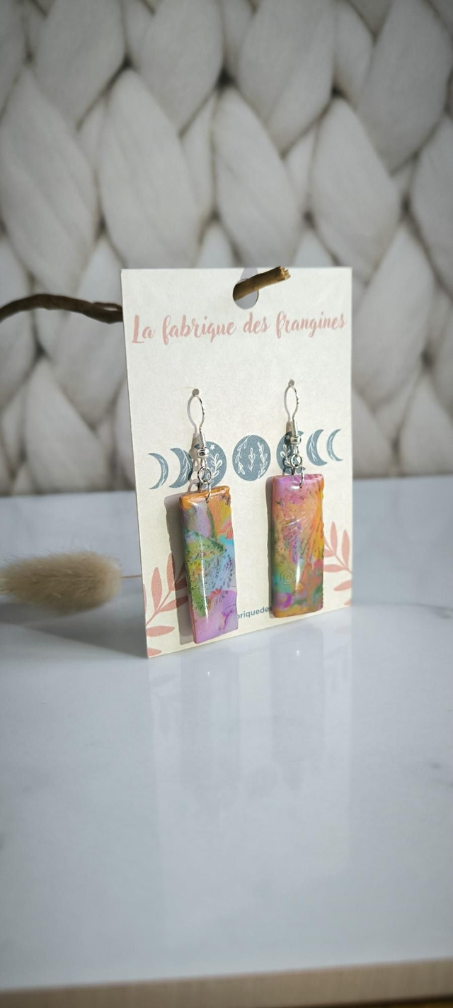 Boucles fusion Bohème rectangulaire 