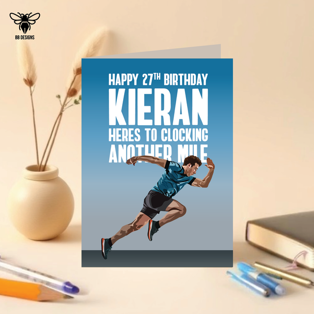 Running - Birthday Card