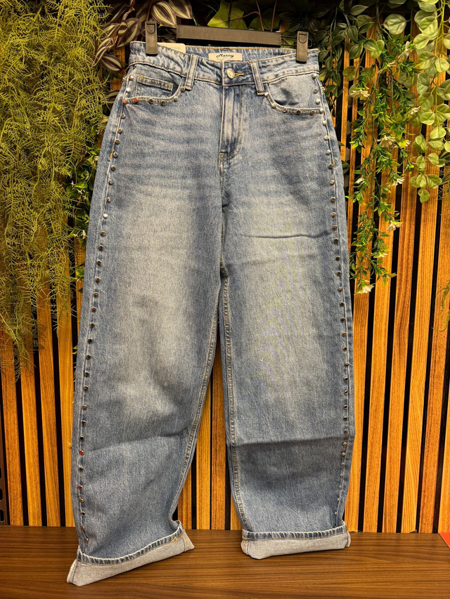 Straight leg met studs - Jeans