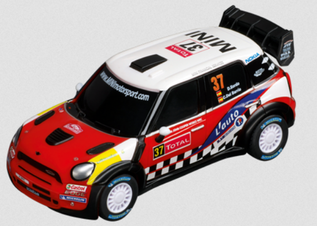 Pull Speed speelgoed auto - Mini Countryman WRC rood