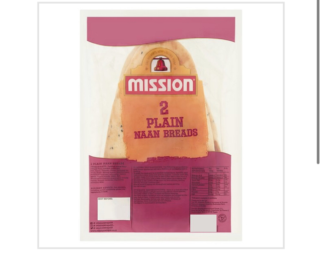Mission 2 Plain Naan Breads