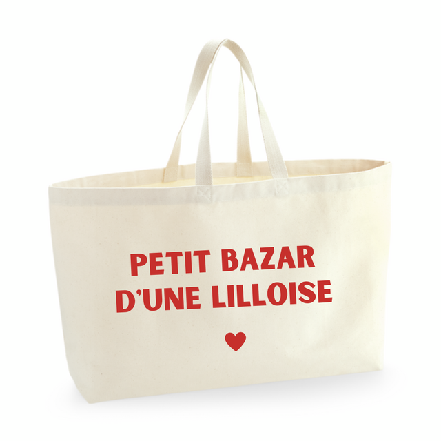 Cabas &quot;Petit bazar&quot; - Personnalisable