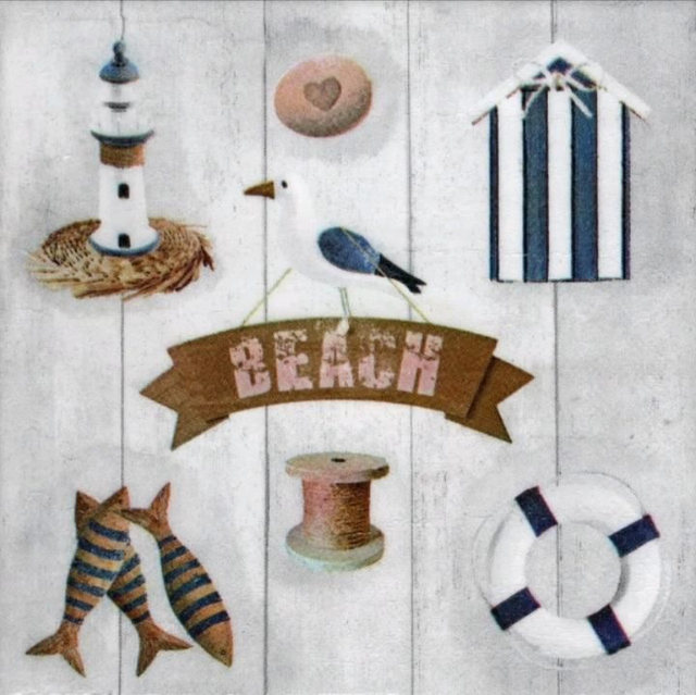 Handmade Dekofliese Beach